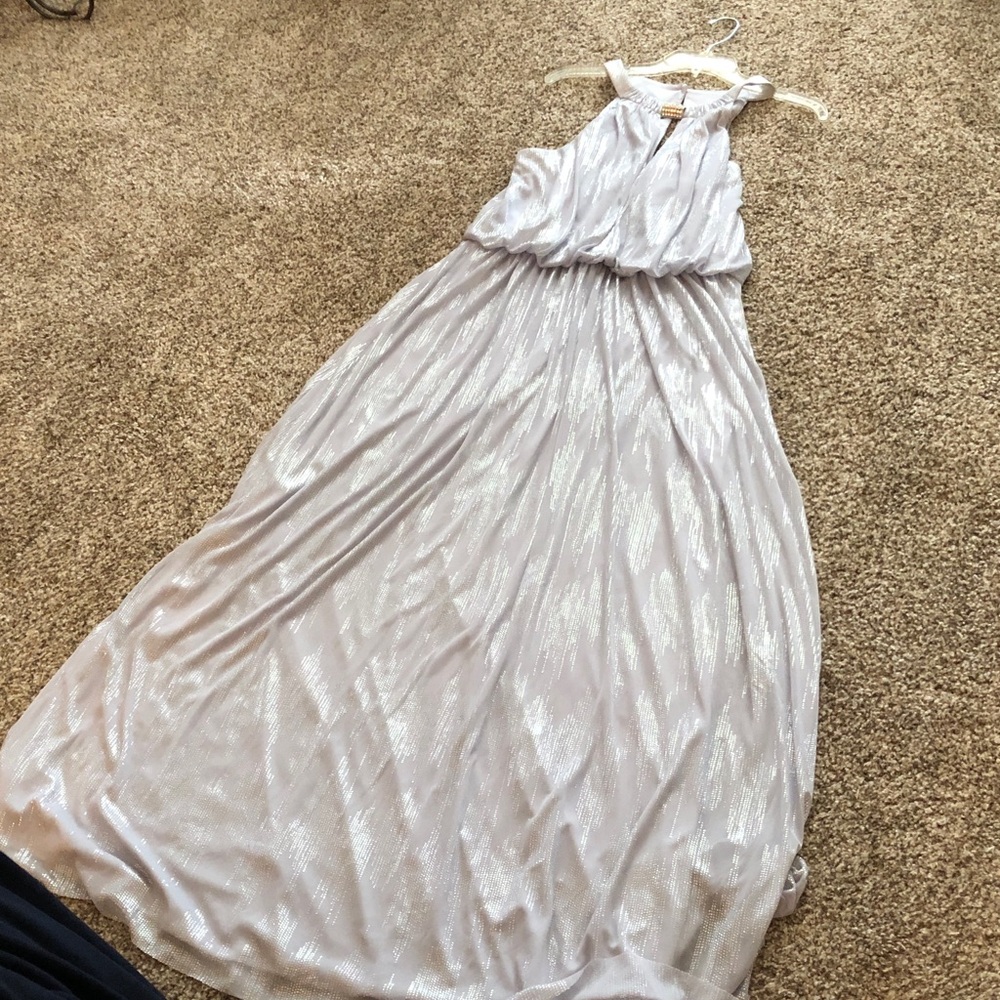 Jessica Howard Silver Shimmer Wedding Dress